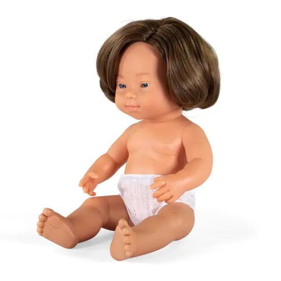 Anatomically Correct 15" Baby Doll, Down Syndrome Caucasian Girl {3}