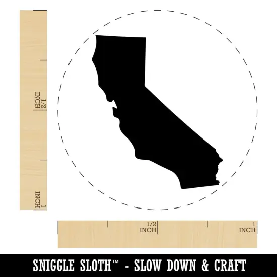 California State Silhouette Self-Inking Rubber Stamp for Stamping Crafting Planners Fuchsia {1}
