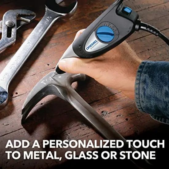 120-Volt Engraver Rotary Tool with Stencils - Crafting Machine Perfect for DIY Personalizing and Engraving Leather, Metal, Glass, and Wood , Black, 290-02 {5}