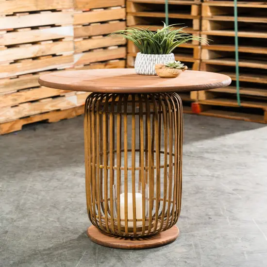 24" Solid Pine Wooden Top {3}