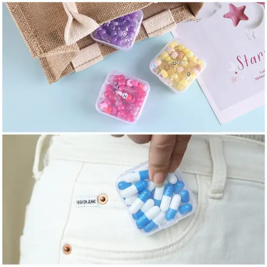 30 Pieces Bead Organizers in A Clear Organzier Box, 2 Sets Clear Plastic Diamond Painting Storage Container with Mini Boxes for Craft Organziers and Storage Art Embroidery Nail Accessories {3}