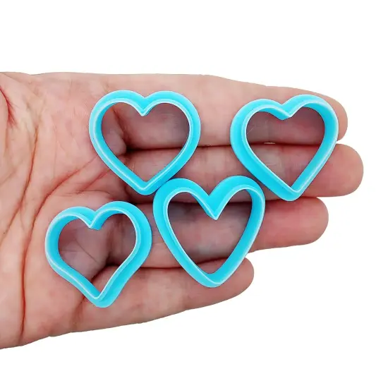Heart Clay Cutters, 4 Shapes, Choose Mini or Small Size, Adorabilities {1}