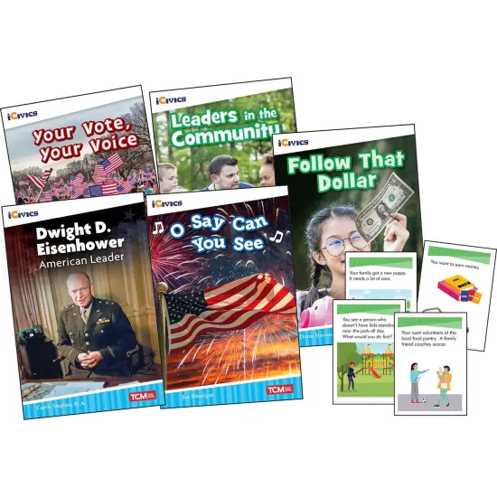 iCivics Grade 2: Leadership & Responsibility 5-Book Set + Game Cards {1}