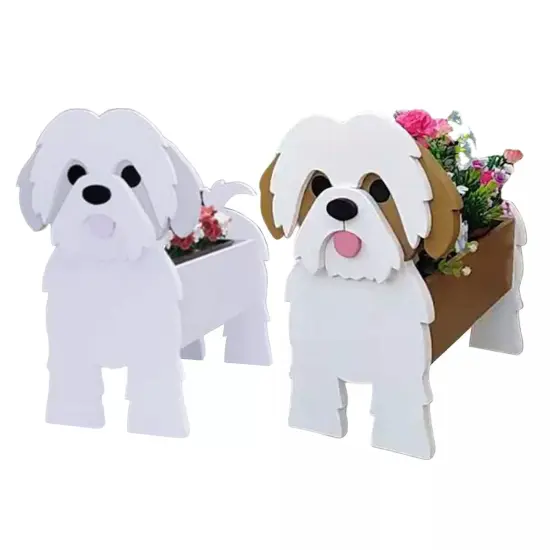 Cute Animal Shaped Flower Planter White {2}