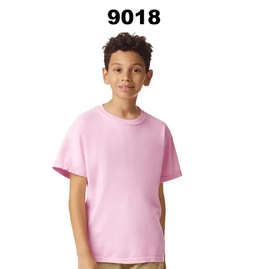 Comfort Colors&reg; Garment Dyed Youth Crewneck Short Sleeve T-Shirt White {3}