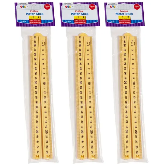 Folding Meter Stick, Pack of 3 {1}