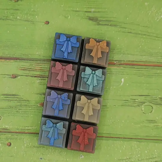 Christmas Presents Wax Melt Snap Bar Silicone Mold {2}