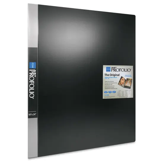 Itoya Original Art Profolio - 24" x 18", Black, Portrait, 24 Pages {1}