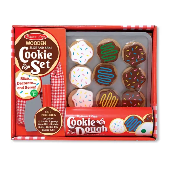 Slice and Bake Cookie Set - Wooden Play Food {1}