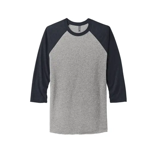 Next Level&reg; Unisex Tri-Blend Sleeve Raglan Tee Vtg Navy/ Prem Hthr {1}