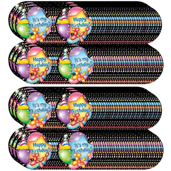 Happy Birthday Wear 'Em Badges, 32 Per Pack, 6 Packs {1}