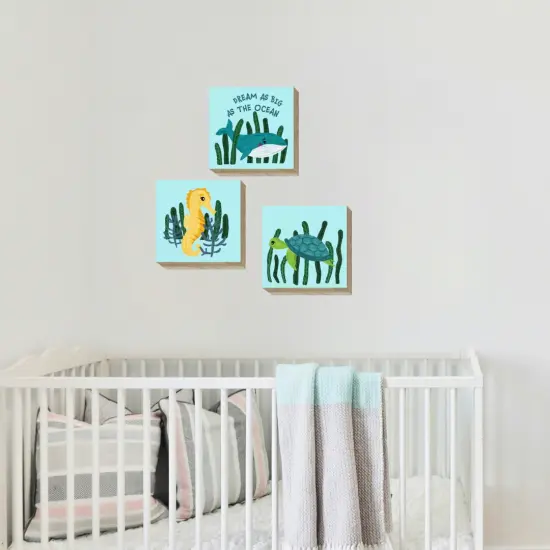 Under the Sea Nursery Wood Wall D&eacute;cor Set {2}