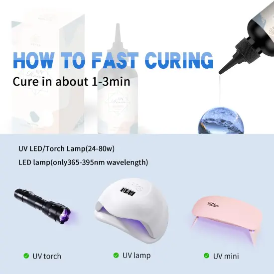 100g/3.5oz UV ResinClear Hard Type One Minute Fast Curing Transparent Ultraviolet Curing UV Resin for Craft Decoration DIY Earring Pendant Seal Jewelry Making {3}