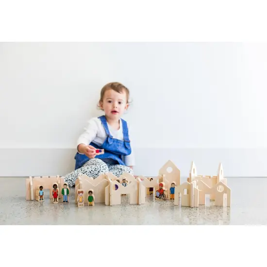 Little Happy Architect Wooden Blocks - Set of 22 - Ages 18m+ {3}
