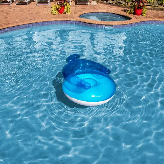 Swim Central 43" Inflatable Transparent Blue Swimming Pool Bubble Chair {5}