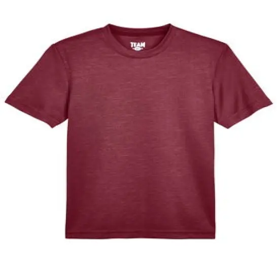 Team&reg; Youth Sonic Heather Performance T-Shirt Sp Maroon Hthr {1}