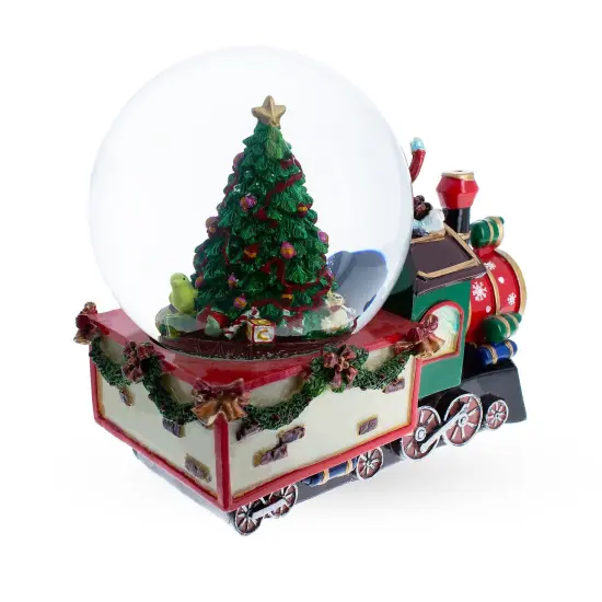 Children Riding Train Musical Water Snow Globe {5}