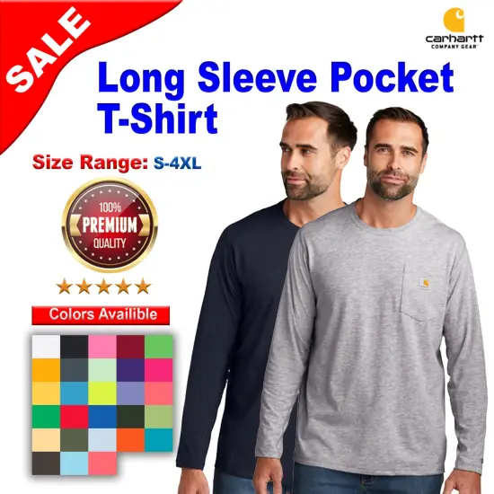 Carhartt Force&reg; Long Sleeve Pocket T-Shirt Black {2}