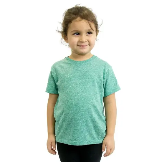 BELLA + CANVAS&reg; Toddler Triblend Crewneck Short sleeve Tee Peach Triblend {6}