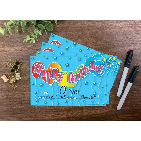 Birthday 2 Award, 25 Per Pack, 6 Packs {3}