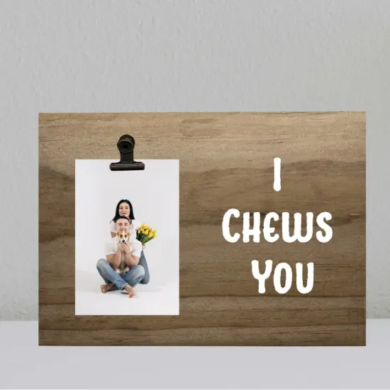 Decorative Wood Clip Pet Photo Frames {3}