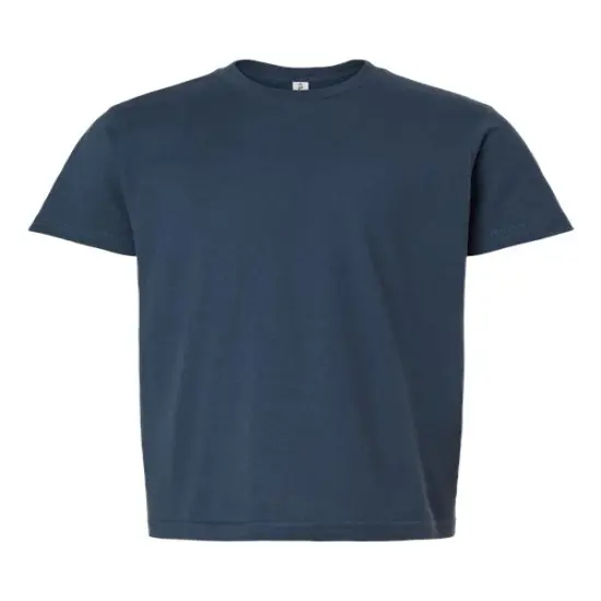 Tultex&reg; Youth Fine Jersey Crew Neck Short Sleeve T-Shirt Indigo {1}