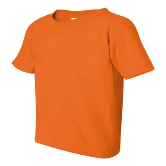 Gildan&reg; Heavy Cotton Youth Crewneck Short Sleeve T-Shirt - 5000B Safety Orange {2}