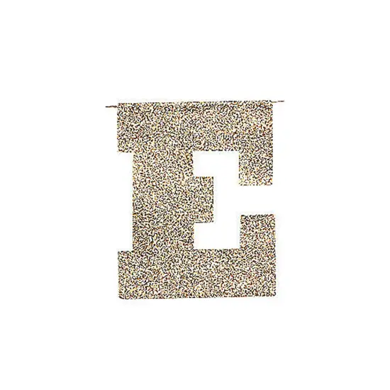 1st Birthday Gold Glitter Garland {3}
