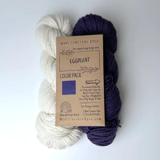Wool Tincture Dye Color Packs Eggplant {1}