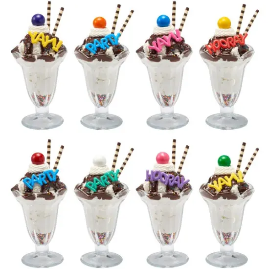 Mini Bright Balloon Words Cupcake Layon 12ct {3}