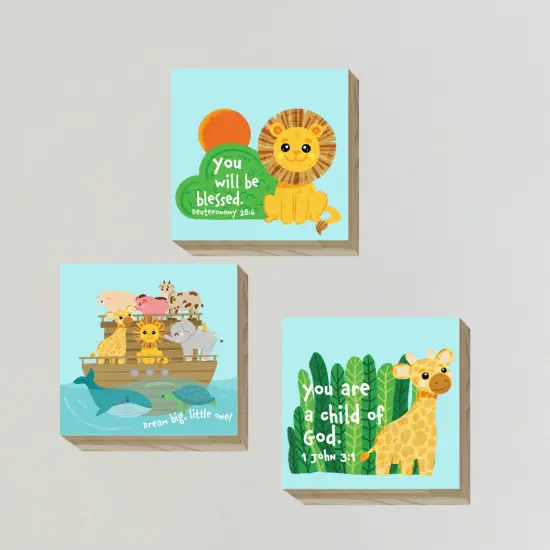 Faith Nursery Wood Wall D&eacute;cor Set {2}
