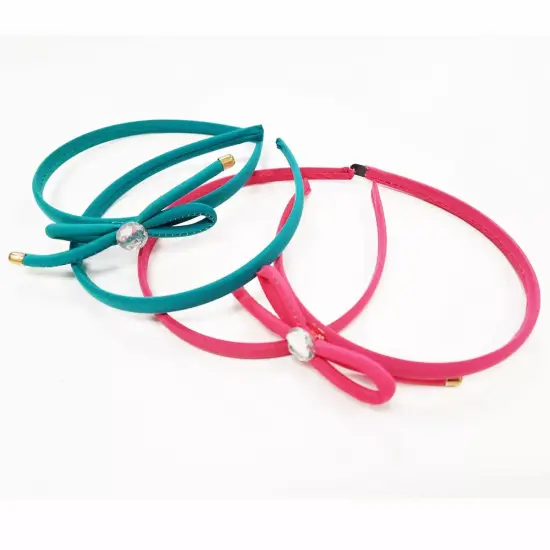 Kitcheniva 8 Pcs Women Girl Satin Fabric Cove Anti-slip Ribbon Headbands {2}