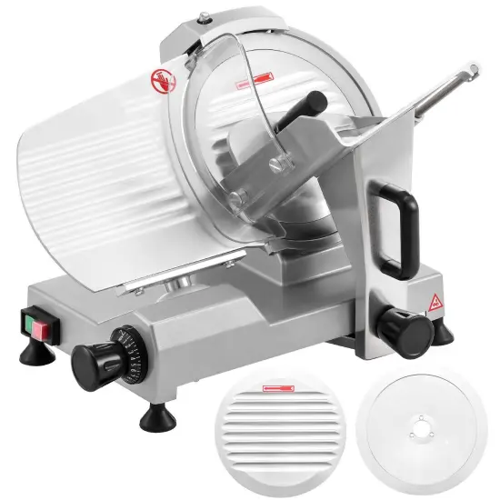 Wilprep Commercial Electric Meat Slicer 10 Food Cutter Deli Cheese 1600RPM {1}