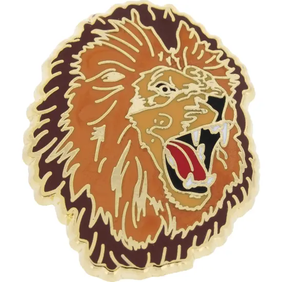 Lion Head Pin 1" {1}