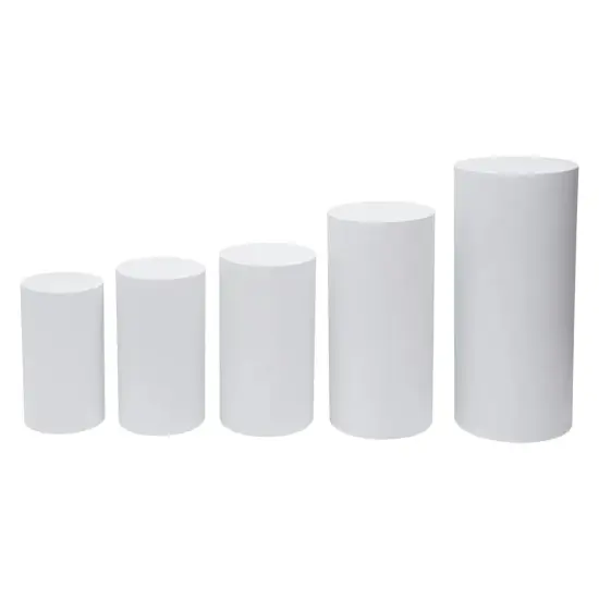 5*Floorstanding Cylinder Pedestal Stand set Wedding Dessert Flower Display Stand {3}