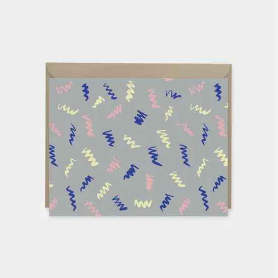 Brushstroke Card IV, Colorful Artistic {1}