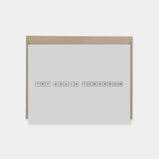 Digital Detox Keyboard Card {5}