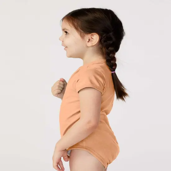 Rabbit Skins&reg; Gentle Touch Fine Jersey Baby Bodysuit Heather {6}