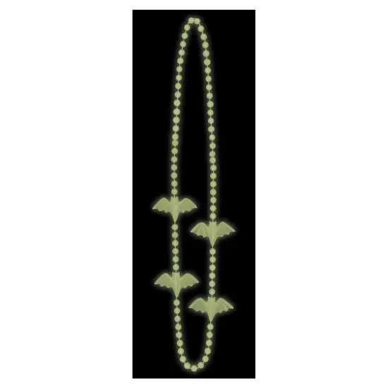 Beistle - Glow In The Dark Bat Beads - 36" - 12 Pack {1}