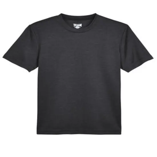 Team&reg; Youth Sonic Heather Performance T-Shirt Black Heather {1}