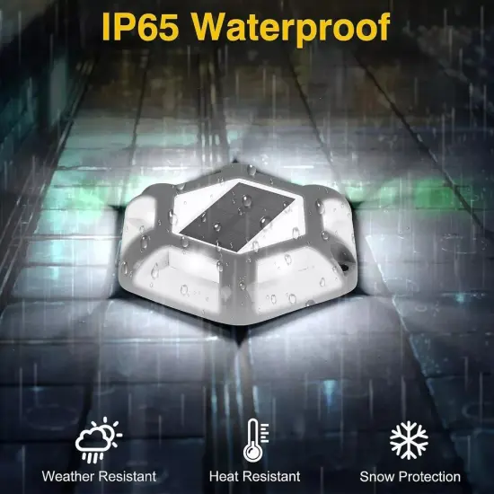 8X Garden Decor Waterproof Solar Deck Lights Outdoor Driveway Dock LED Step Lamp {3}