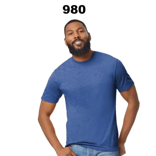 Gildan&reg; Softstyle Lightweight Crewneck Short Sleeve T-Shirt Navy {4}