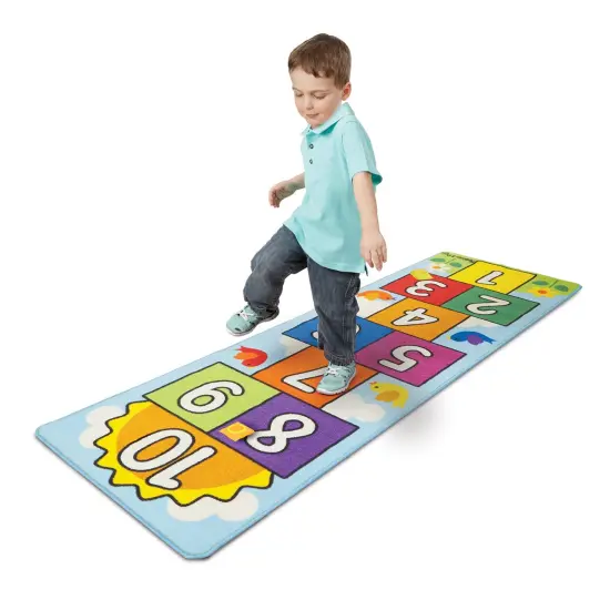 Hop & Count Hopscotch Rug {5}