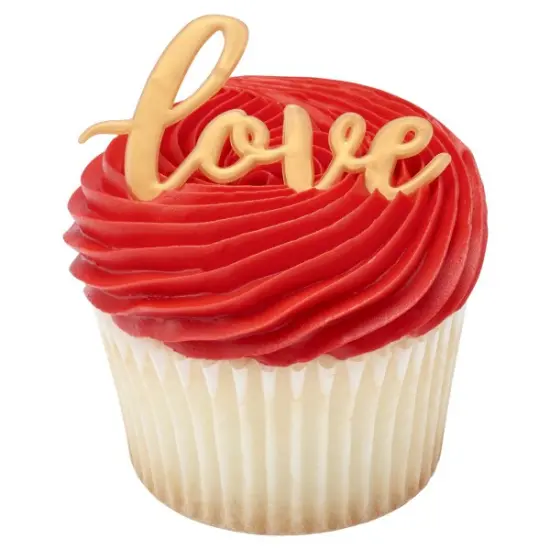 Gold Love Cupcake Layon 12ct {2}