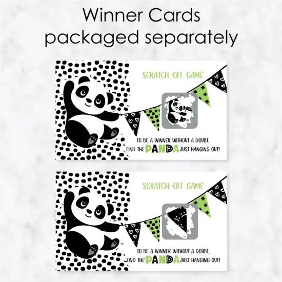 Big Dot of Happiness Party Like a Panda Bear - Baby Shower or Birthday Party Game Scratch Off Cards - 22 Count {4}