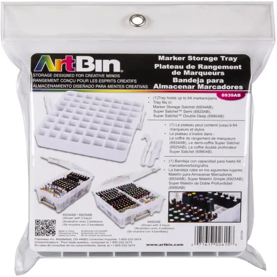 ArtBin Marker Tray-White {1}