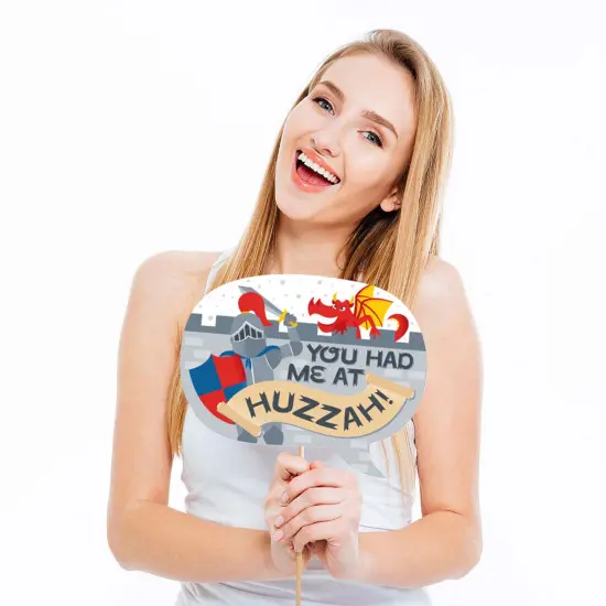 Big Dot of Happiness Calling All Knights and Dragons - Medieval Party or Birthday Party Photo Booth Props Kit - 20 Count {4}