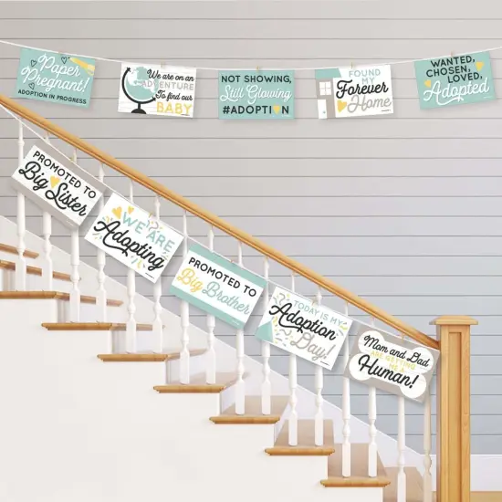 Big Dot of Happiness We Are Adopting - Photo Prop Signs - Adoption Announcements - 10 Pieces {4}