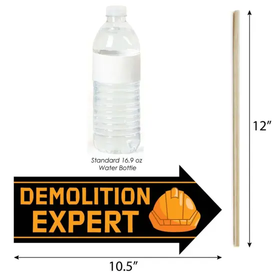 Big Dot of Happiness Funny Dig It - Construction Party Zone - Baby Shower or Birthday Party Photo Booth Props Kit - 10 Piece {4}