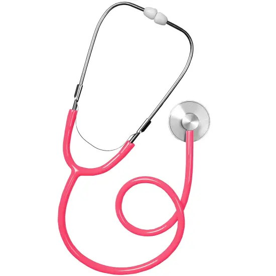 Pink Doctor's Stethoscope Toy - Doctor Or Nurse Pretend Play Costume Accessories and Prop Toys for Kids - 1 Piece {1}
